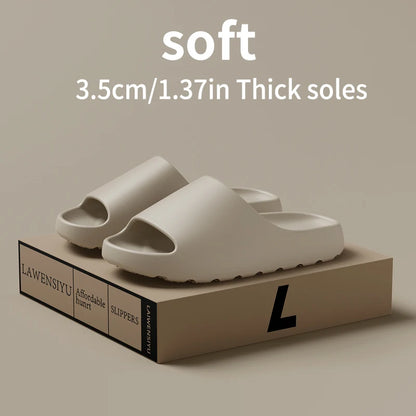 Coconut Slippers Cloud Thick-soled Sandals Summer Fashion Soft Bottom Beach Men Slippers Women's Sandals EVA Slides